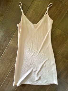 Wilfred Pale Blush Pink Slip Dress